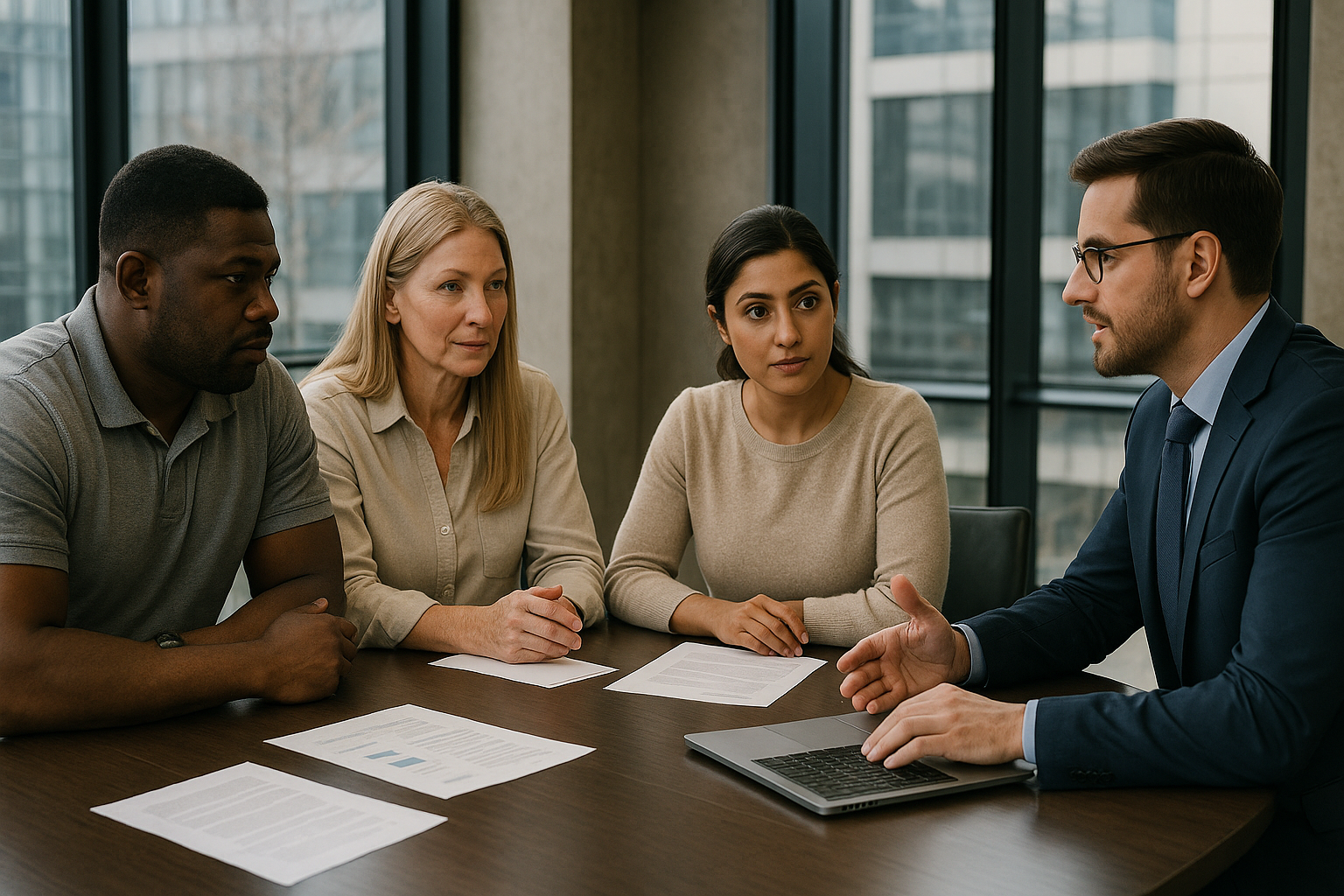 riddick financial 2 financing advisors around table